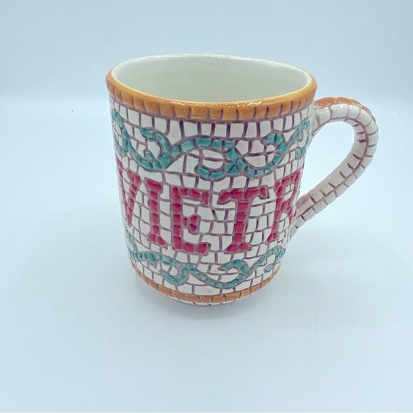 VIETRI MOSIAC MUG made in Italy - Picture 1 of 8